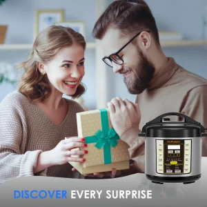 6 Qt 9-in-1 Electric Pressure Cooker with Safe Venting - Thumbnail Image 6