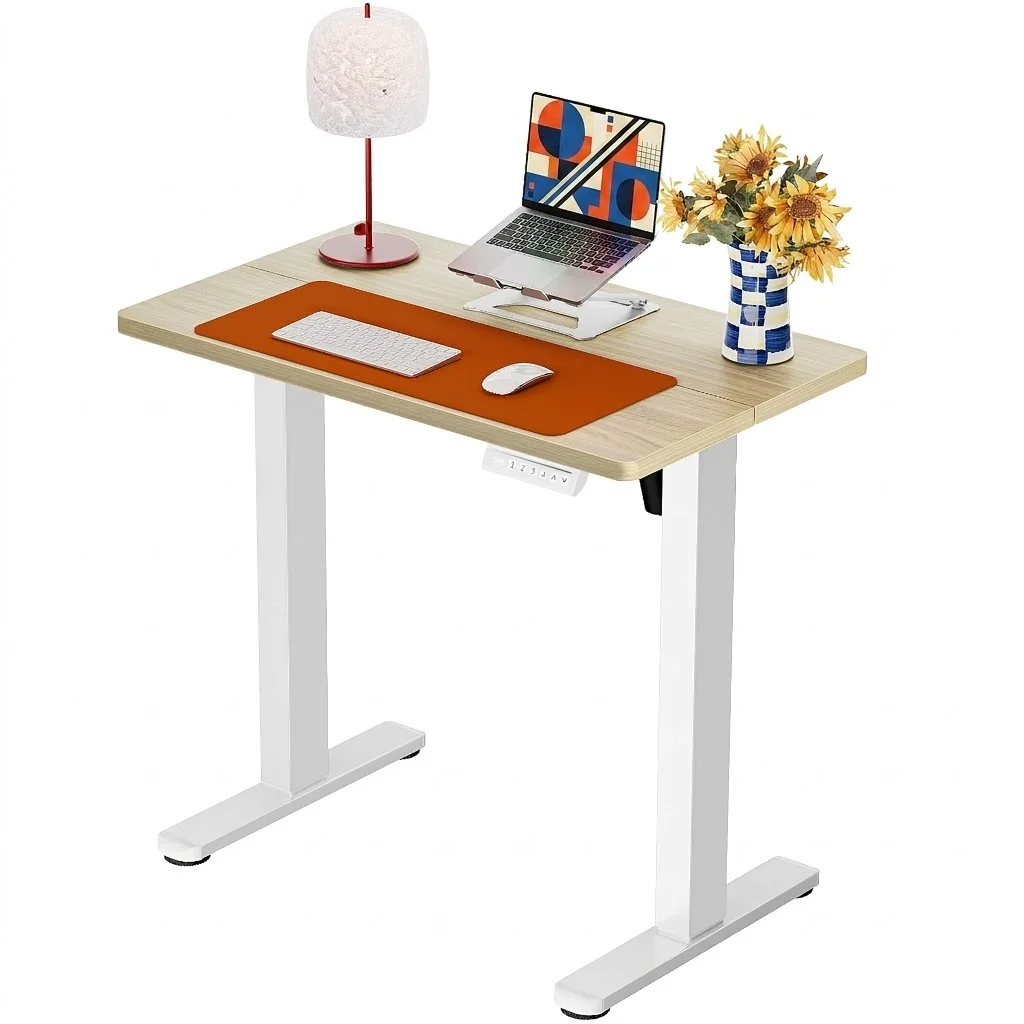 71" Electric Standing Desk with Memory Height & Natural Finish - Image 8