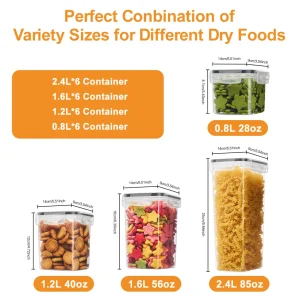 48-Piece Sealed Food Storage Containers with Labels - Thumbnail Image 2