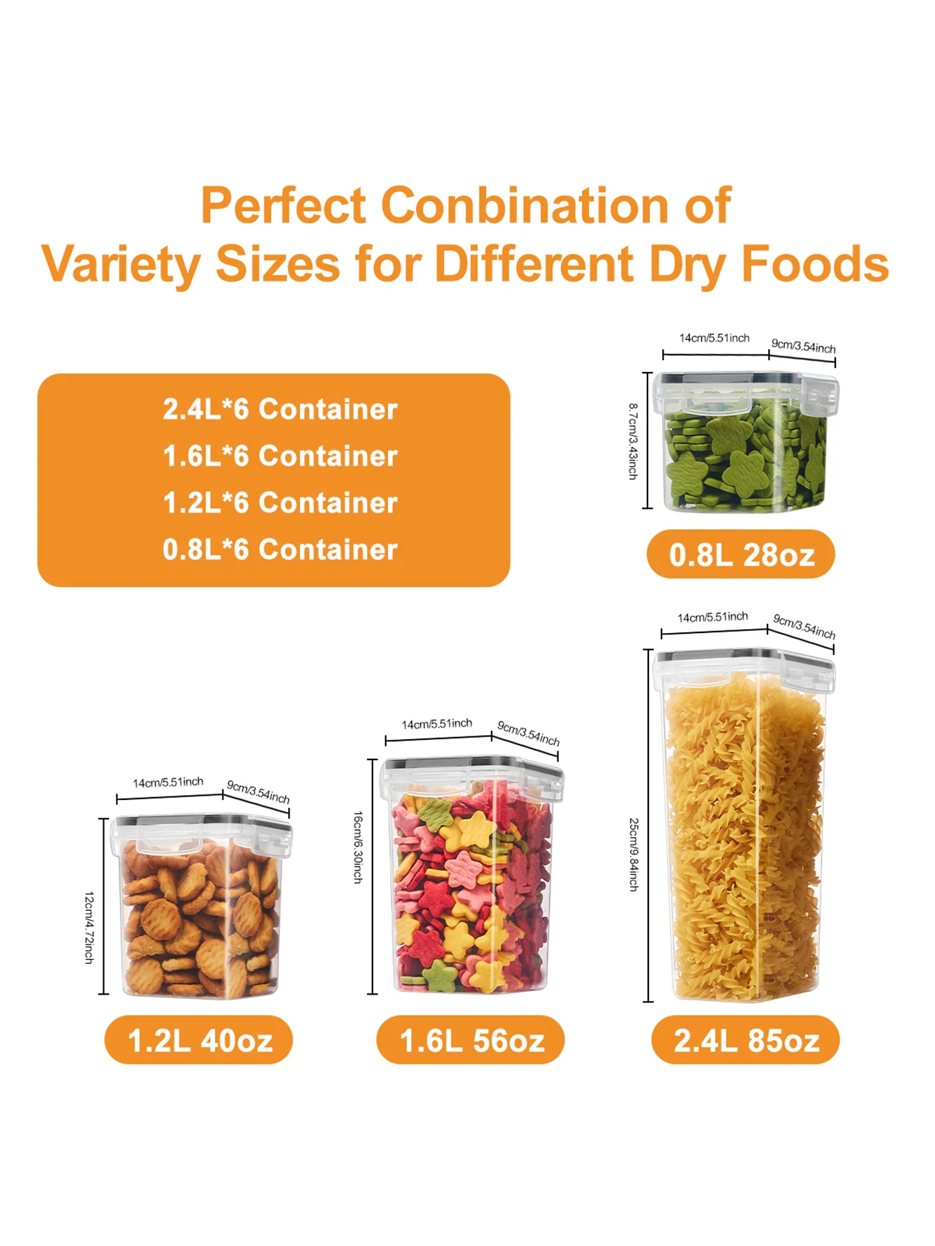 48-Piece Sealed Food Storage Containers with Labels - Image 2