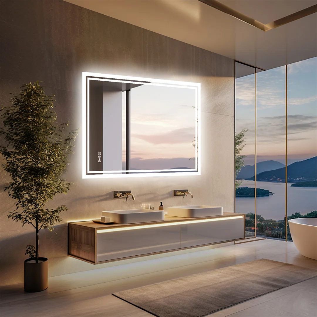 LUVODI LED Vanity Mirror – Dimmable, Anti-Fog & 3-Color Light - Image 3