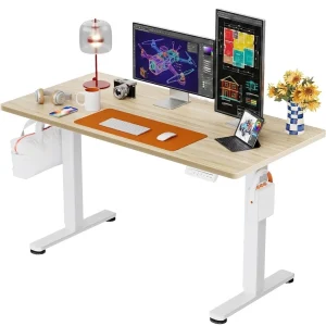71" Electric Standing Desk with Memory Height & Natural Finish - Thumbnail Image 10