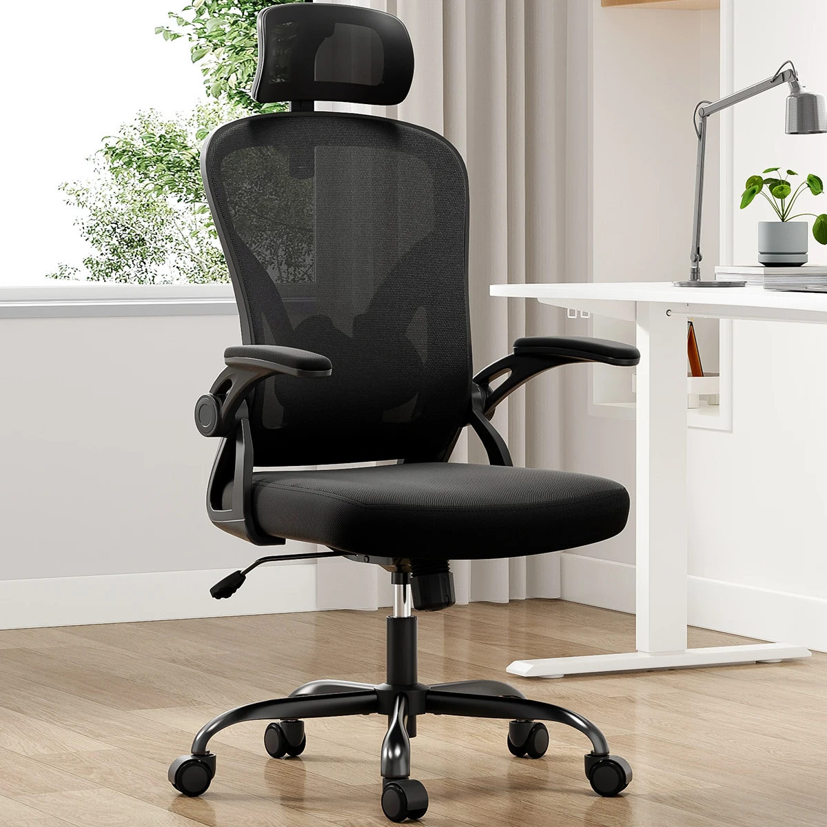 Farini Ergonomic Mesh Office Chair with Lumbar Support - Image 1