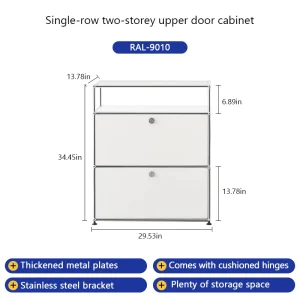 Corner TV Stand with Metal Storage Display Cabinet - Thumbnail Image 10