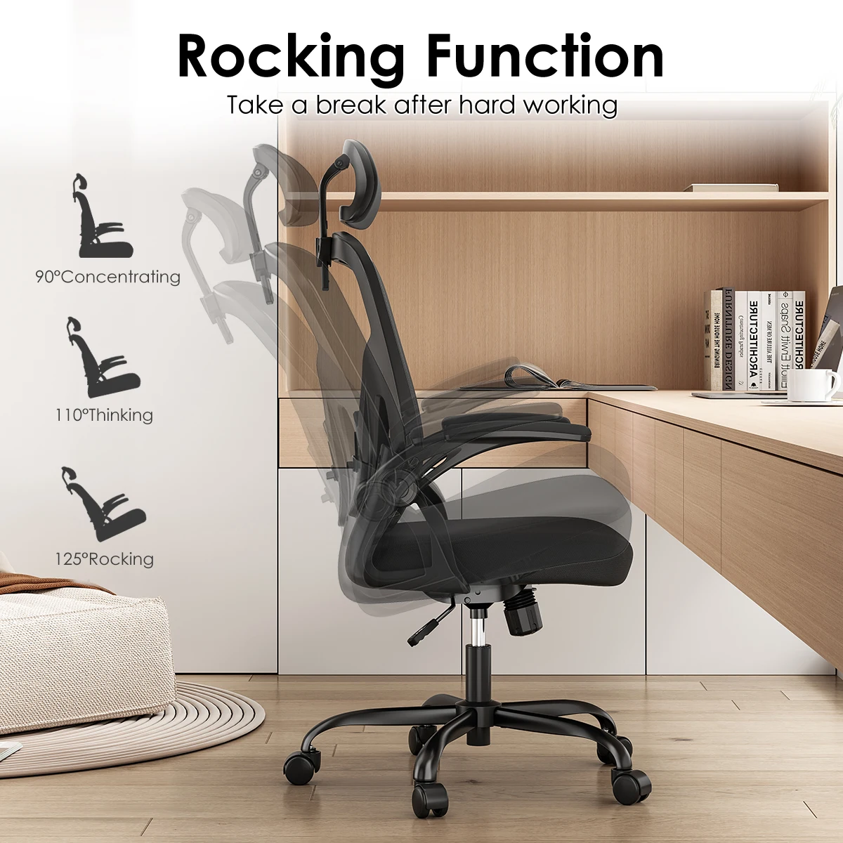 Farini Ergonomic Mesh Office Chair with Lumbar Support - Image 5
