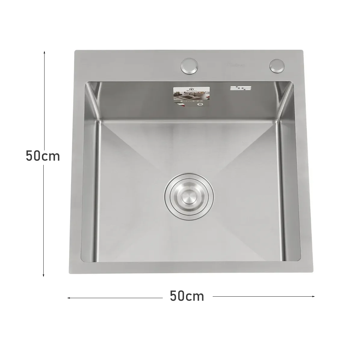 304 Stainless Steel Single Bowl Topmount Kitchen Sink - Image 13