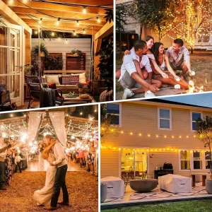 50FT Solar String Lights for Patios, Gardens & More - Thumbnail Image 6