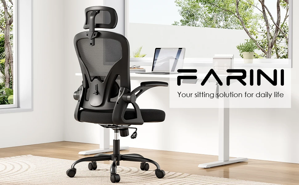 Farini Ergonomic Mesh Office Chair with Lumbar Support - Image 10