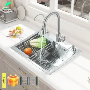 304 Stainless Steel Single Bowl Topmount Kitchen Sink