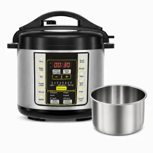 6 Qt 9-in-1 Electric Pressure Cooker with Safe Venting
