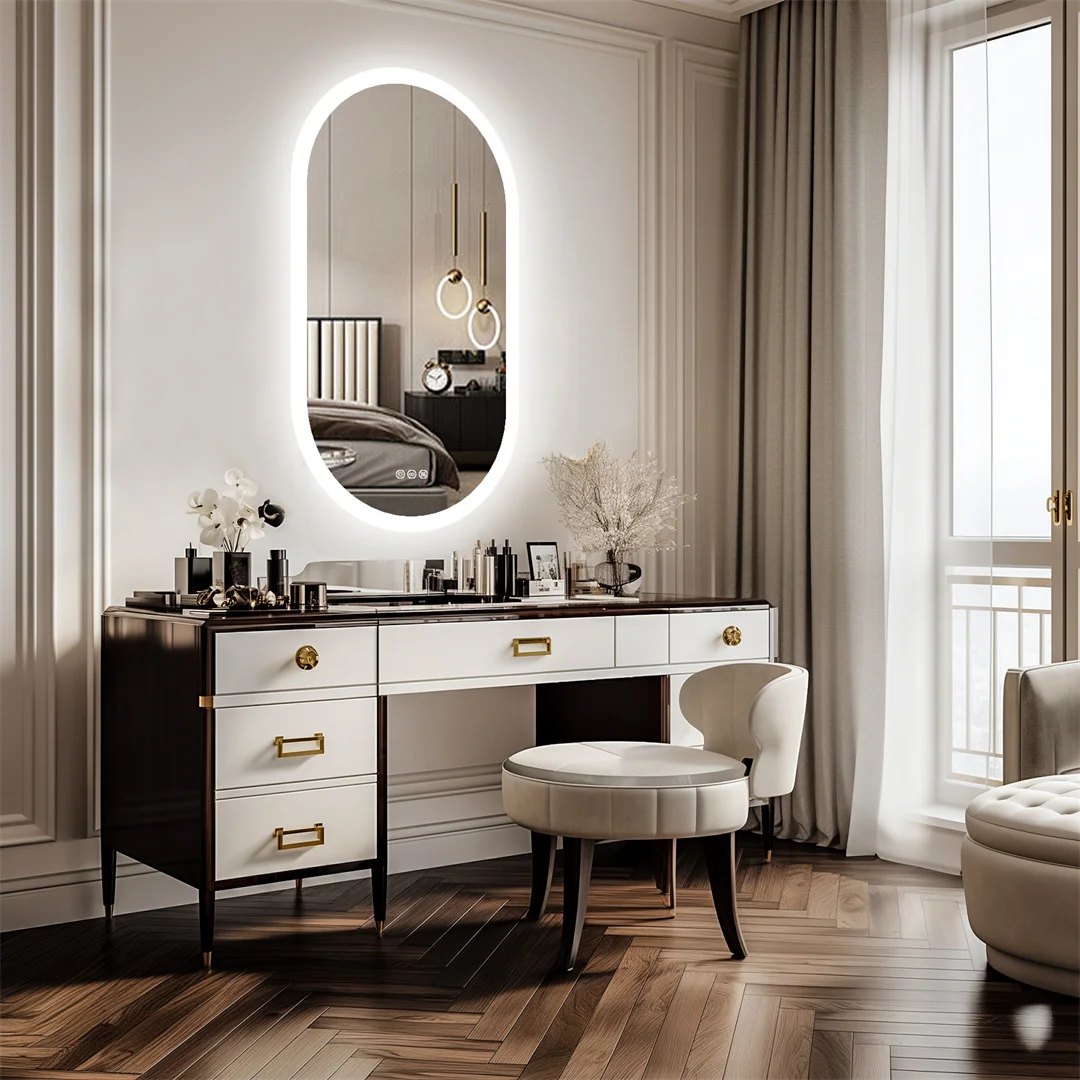 LUVODI LED Backlit Vanity Mirror with Dimming & Anti-Fog - Image 3