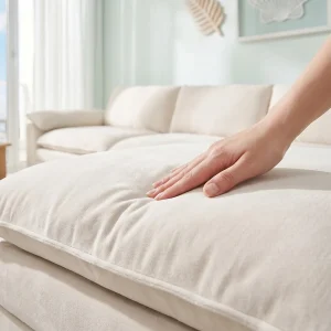 Deep Seat Cloud Cream Sofa, No Assembly Required - Thumbnail Image 3