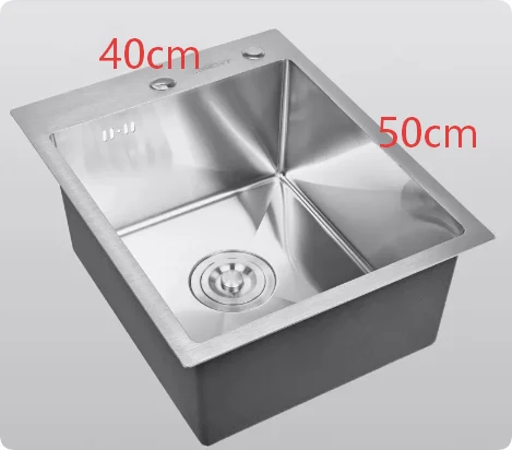 304 Stainless Steel Single Bowl Topmount Kitchen Sink - Image 14