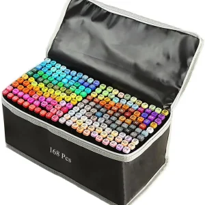 168-Color Dual-Tip Art Markers for Drawing & Coloring