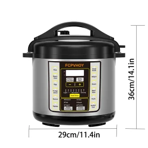 6 Qt 9-in-1 Electric Pressure Cooker with Safe Venting - Thumbnail Image 3