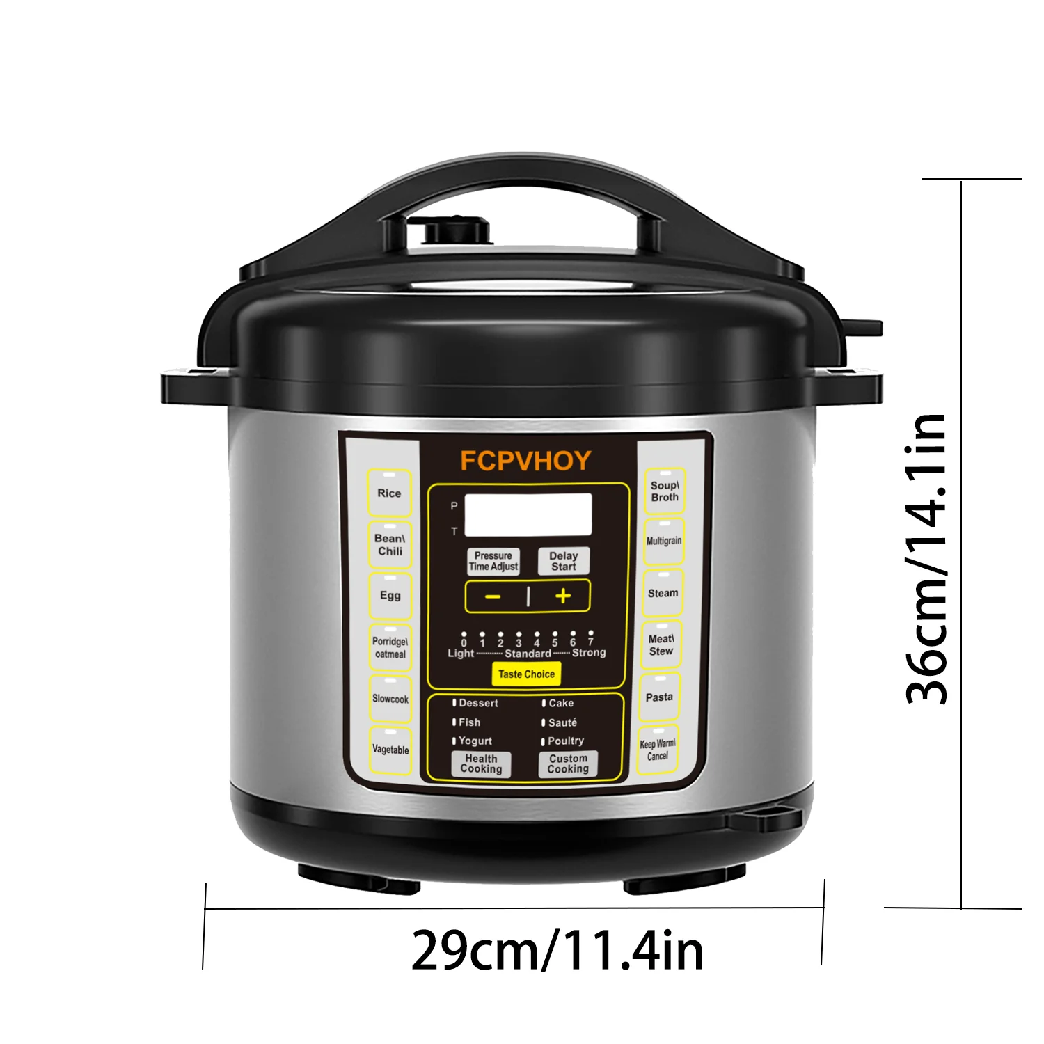 6 Qt 9-in-1 Electric Pressure Cooker with Safe Venting - Image 3