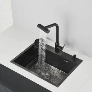 304 Stainless Steel Single Bowl Topmount Kitchen Sink - Thumbnail Image 11