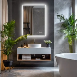 LUVODI LED Vanity Mirror – Dimmable, Anti-Fog & 3-Color Light - Thumbnail Image 2