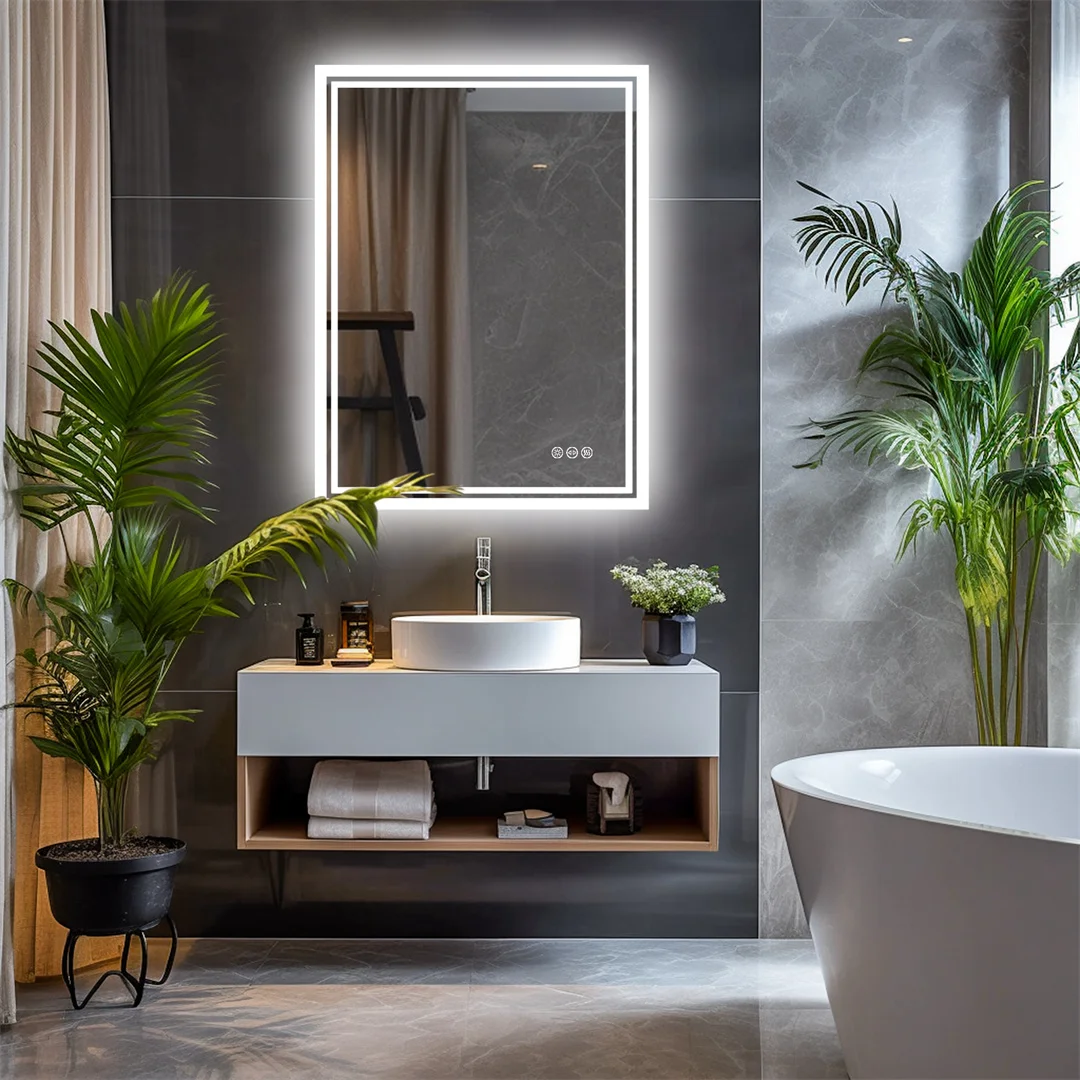 LUVODI LED Vanity Mirror – Dimmable, Anti-Fog & 3-Color Light - Image 2