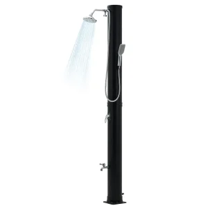7.2FT Solar Pool Shower with Hot & Cold Water, 9.3-Gallon Tank - Thumbnail Image 7