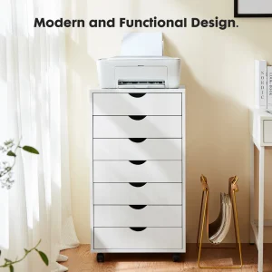 JHK 7-Drawer Rolling Storage Cabinet for Home & Office