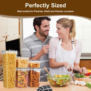 48-Piece Sealed Food Storage Containers with Labels - Thumbnail Image 4